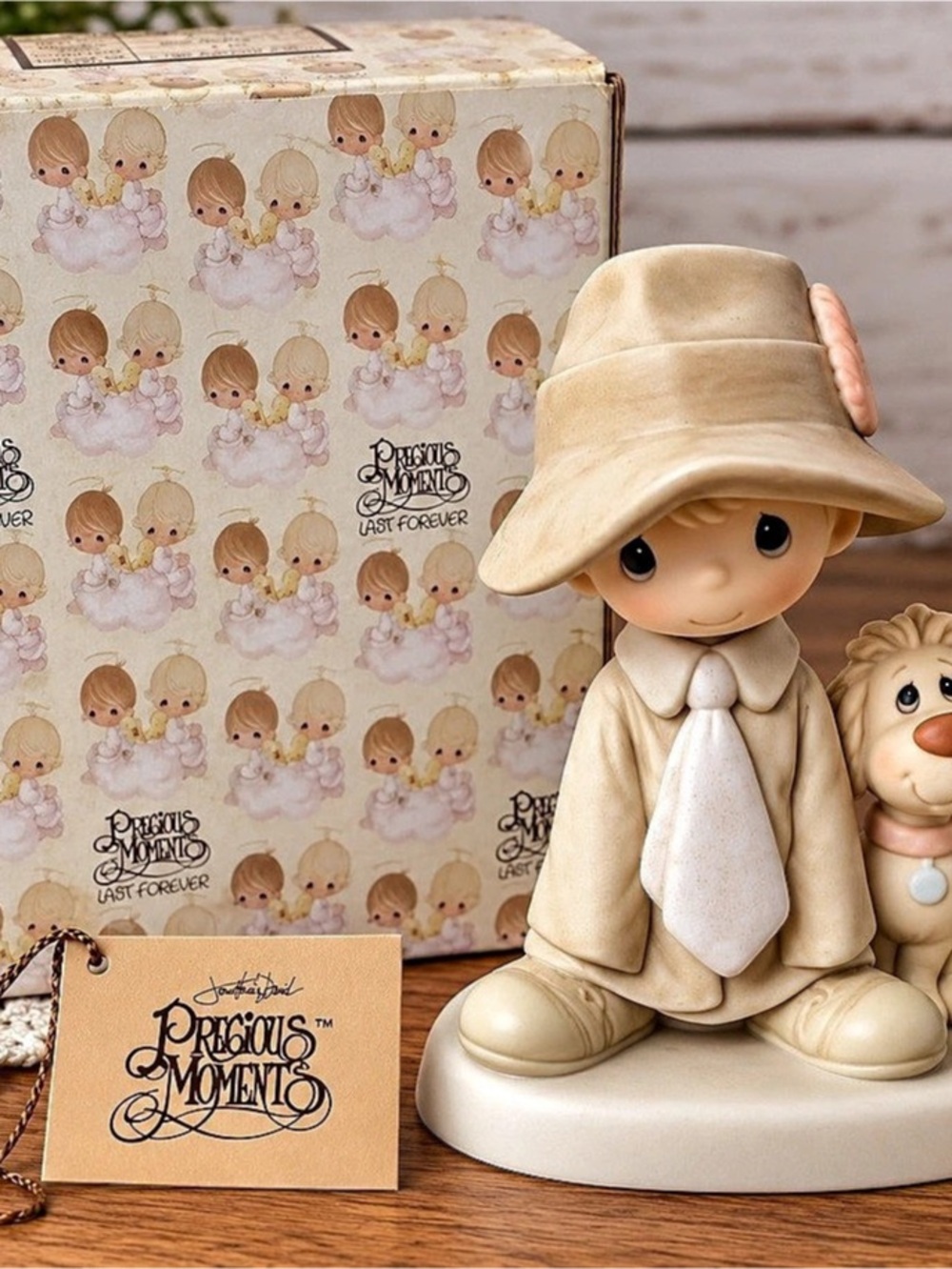 Vintage Precious Moments To a Special Dad E-5212 Dress Up in Dad’s Duds 1980 Fig